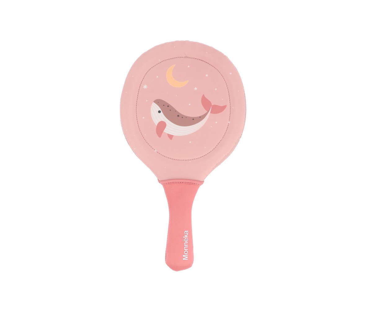 Palas de Playa Neopreno Whale Pink con Pelota