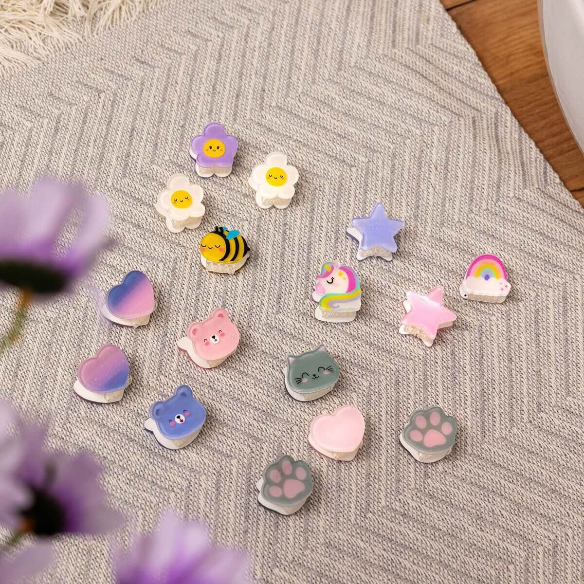 Set de 4 Mini Pinzas Para Pelo