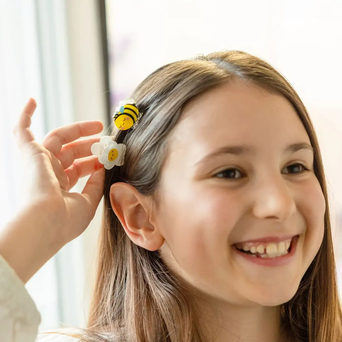 Set de 4 Mini Pinzas Para Pelo Bee