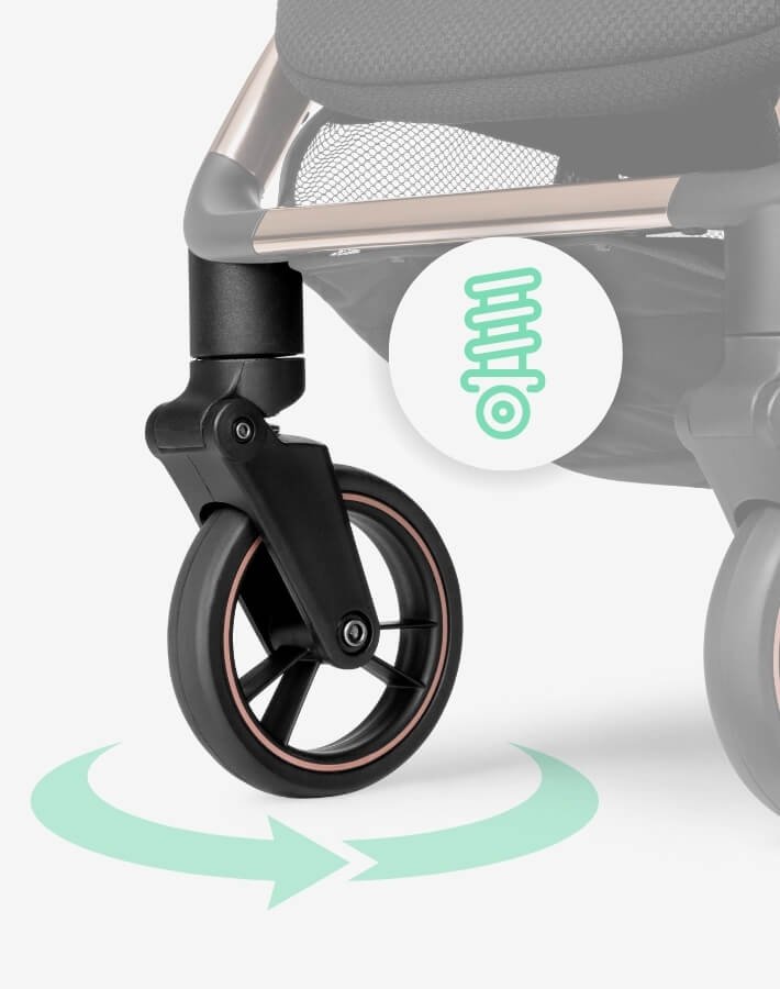 Silla de paseo autoplegable Eden Negro