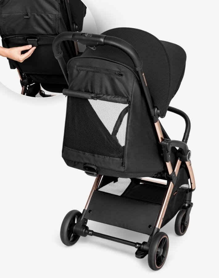 Silla de paseo autoplegable Eden Negro