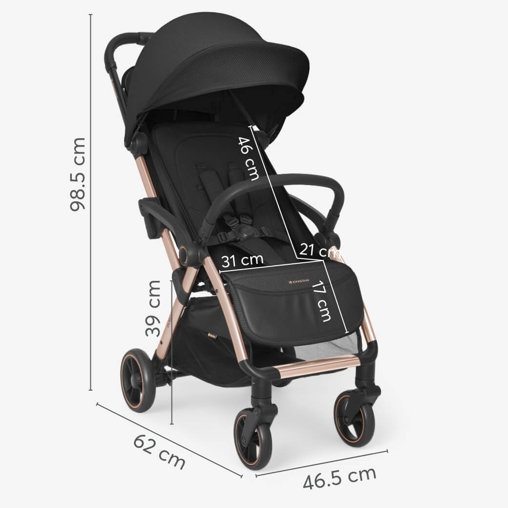 Silla de paseo autoplegable Eden Negro