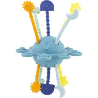 Juguete Mordedor de Silicona Luna Azul