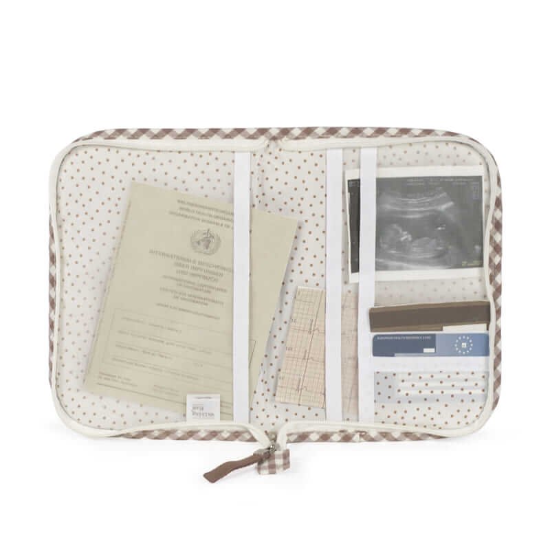 Porta Documentos Praliné Vichy Moka