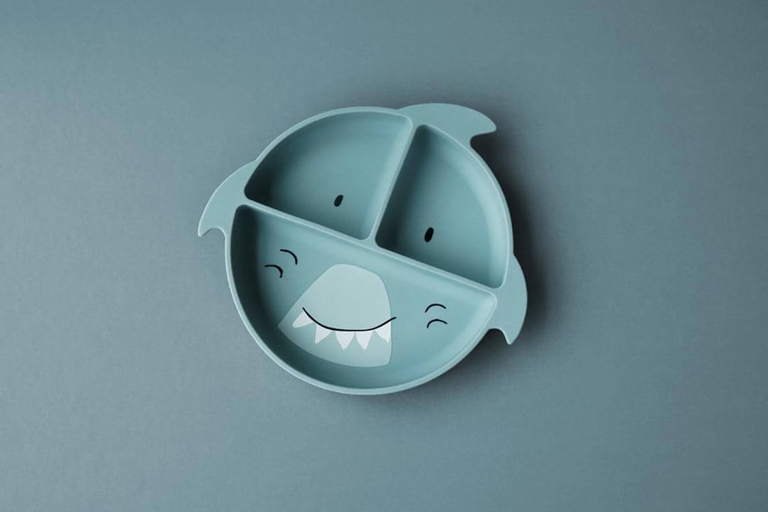 Plato Comp Silicona y Ventosa Mr Shark