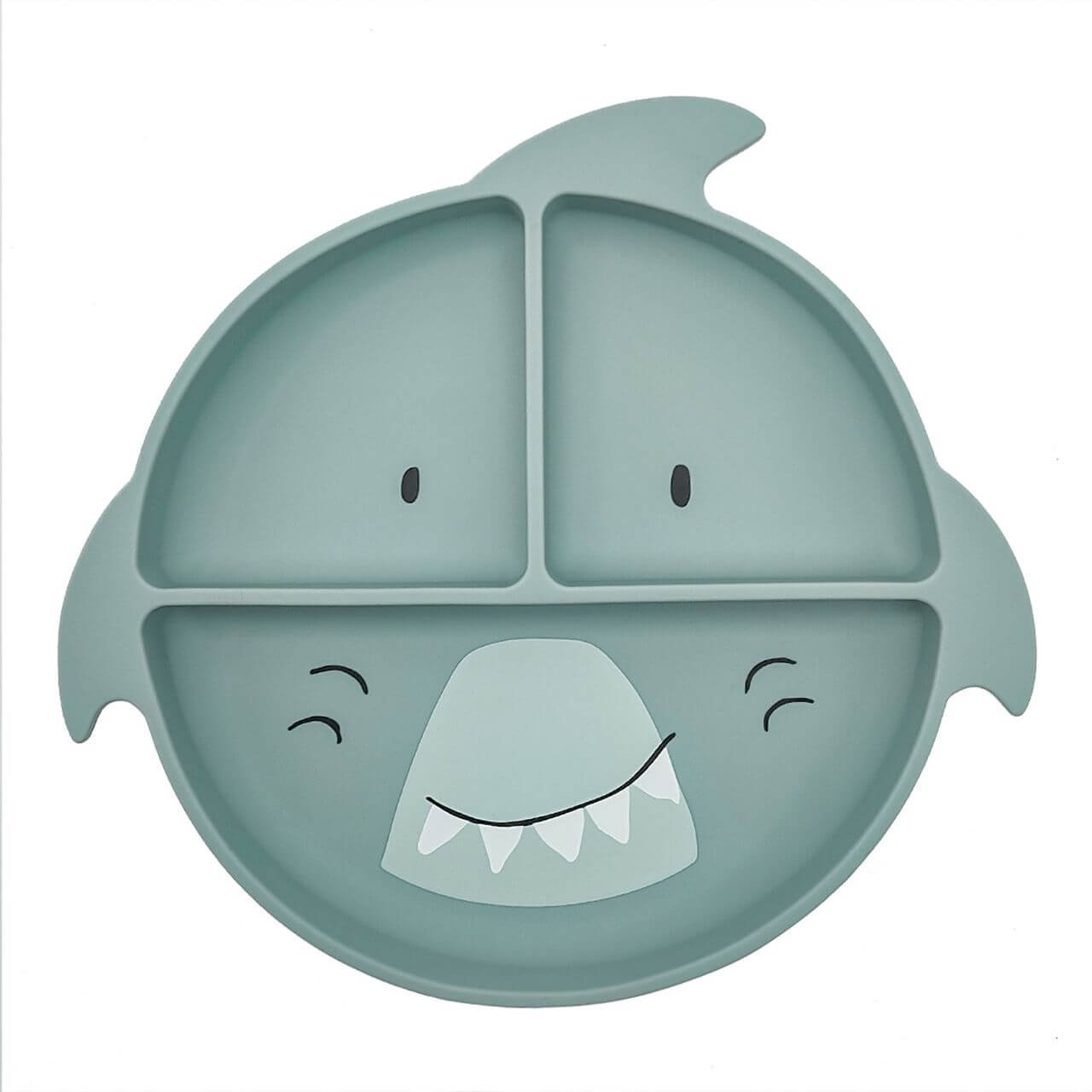 Plato Comp Silicona y Ventosa Mr Shark