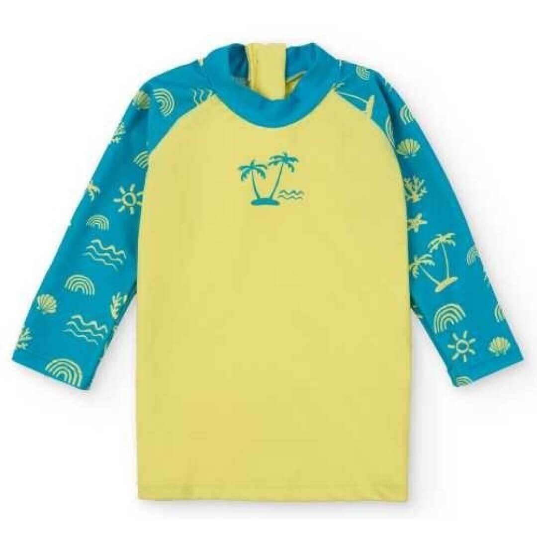 Camiseta de Protección Solar M/ L UPF 50+ Neon Palms