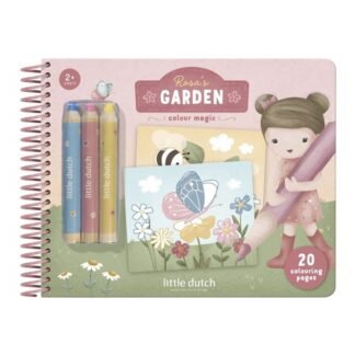 Libro Mágico Jardín de Rosa con Lápices
