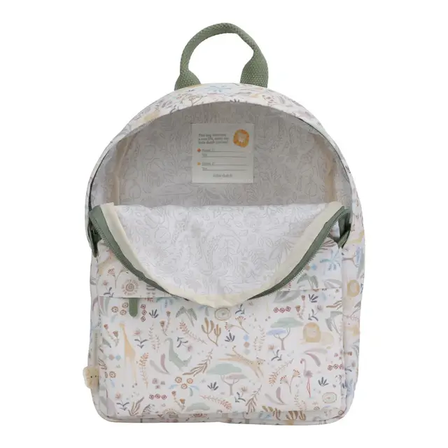 Mochila Safari Friends Blanca 29 cm