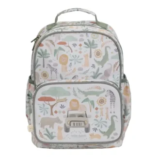 Mochila Infantil Safari Friends Blanca 35 cm