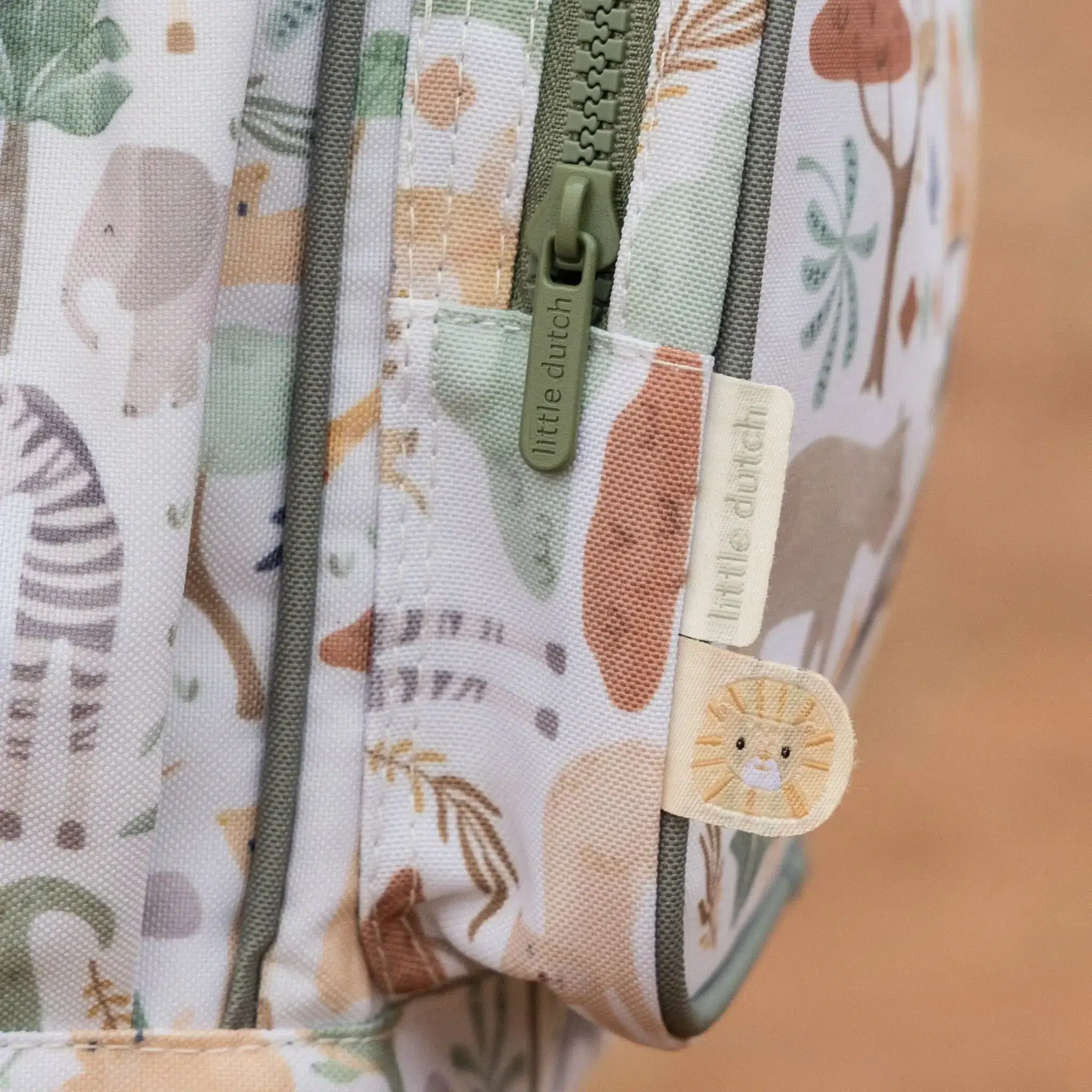 Mochila Infantil Safari Friends Blanca 35 cm