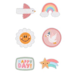 Set de Parches Textiles Autoadhesivos Happy Day