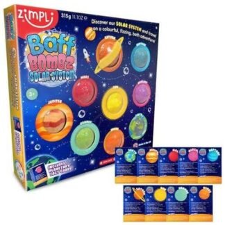 Pack 9 Bombas de Baño Sistema Solar