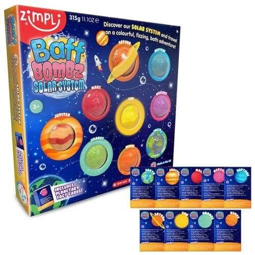 Pack 9 Bombas de Baño Sistema Solar