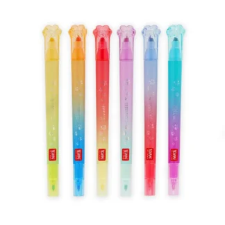Set de 6 Rotuladores de Doble Punta con Colores Superponibles Meow