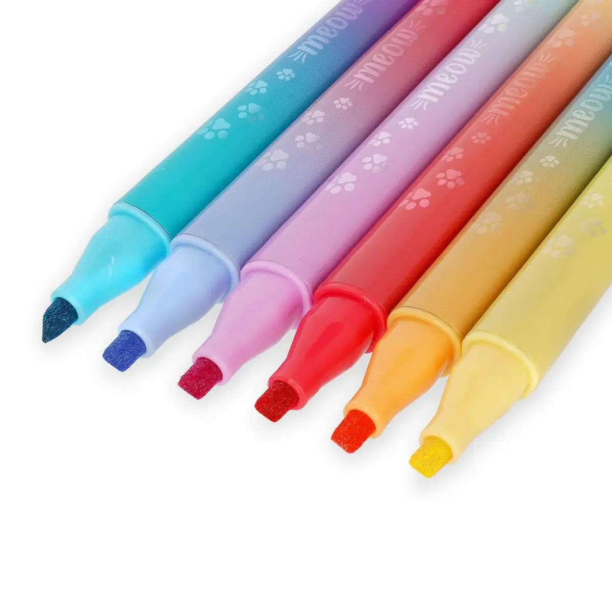 Set de 6 Rotuladores de Doble Punta con Colores Superponibles Meow