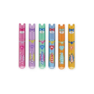 Set 6 Mini Subrayadores Teddy Superpower