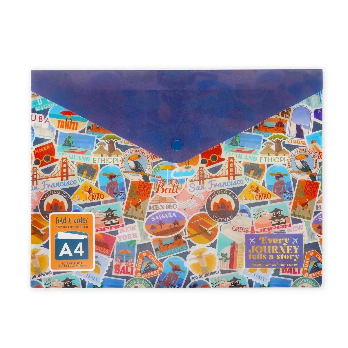 Carpeta Documentos Travel Stickers