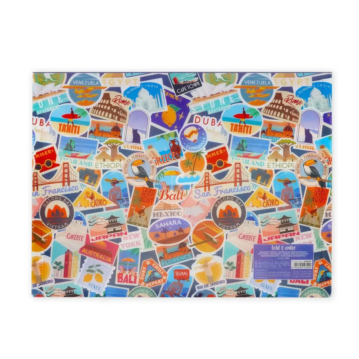 Carpeta Documentos Travel Stickers