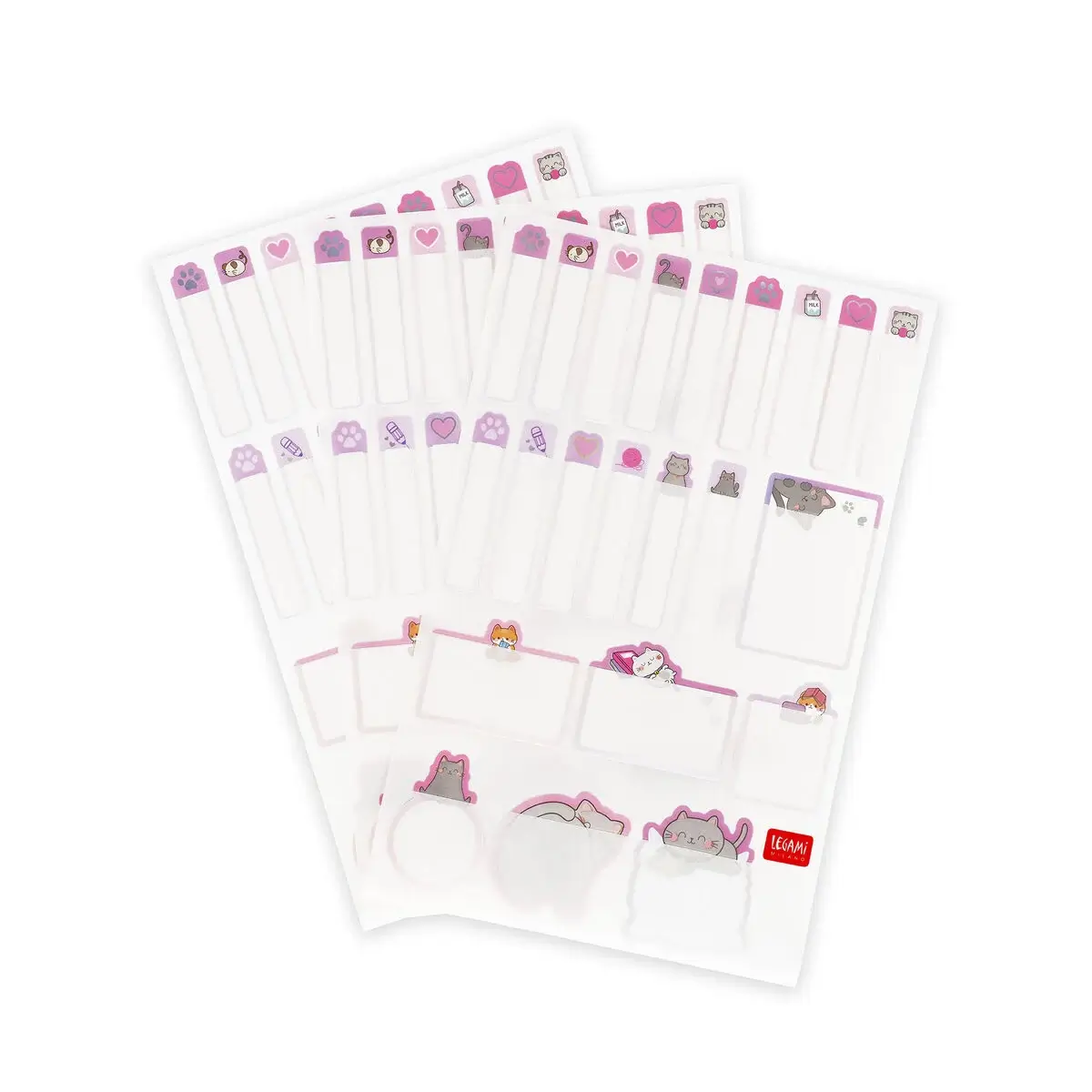 Etiquetas Adhesivas con Película Protectora Kitty