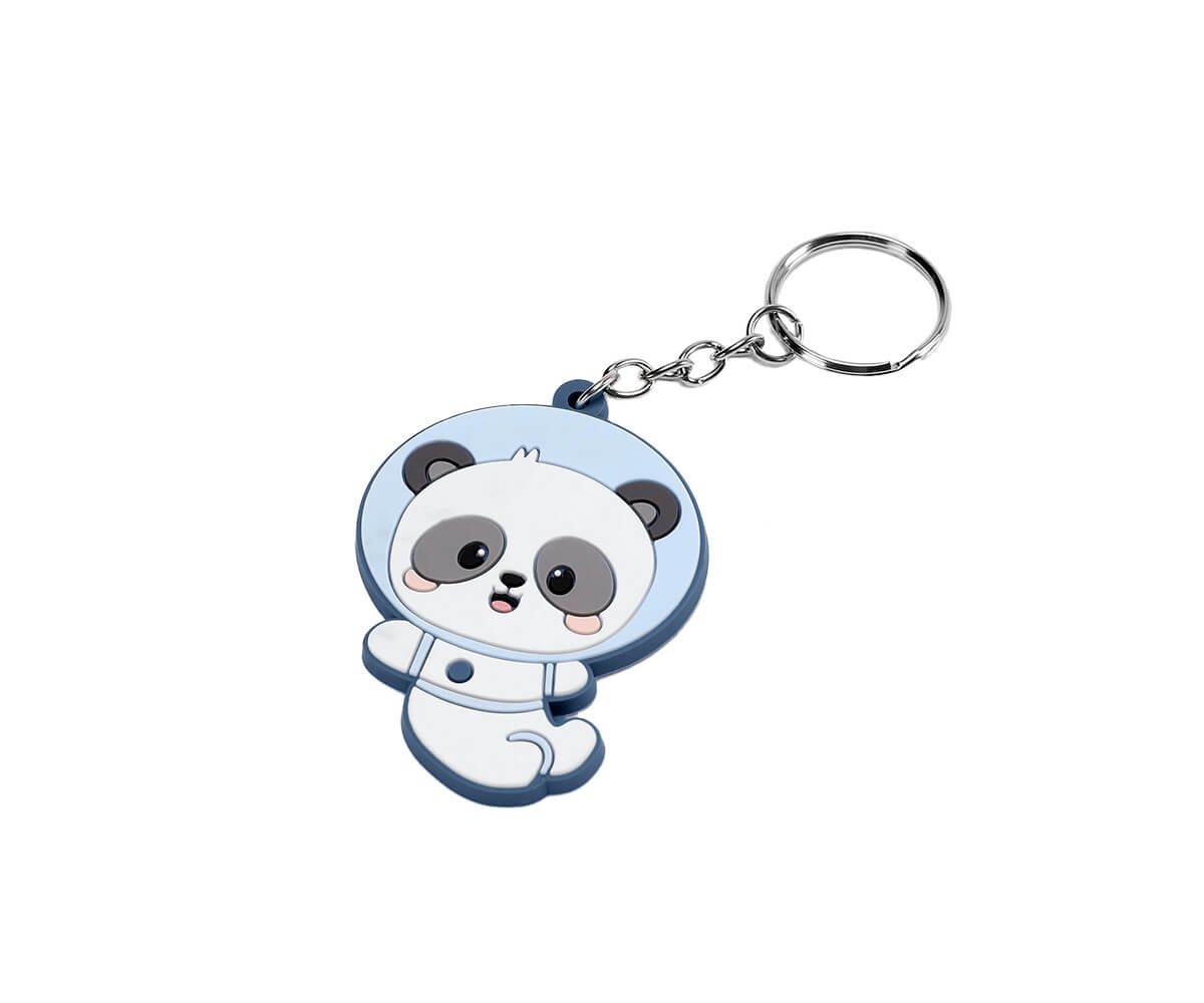 Mochila Mediana Pandas in Space y Llavero