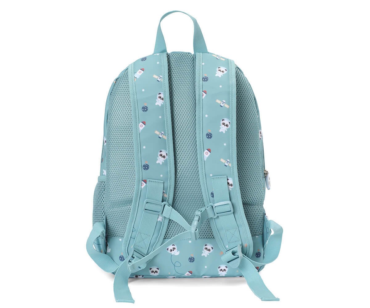 Mochila Mediana Pandas in Space y Llavero