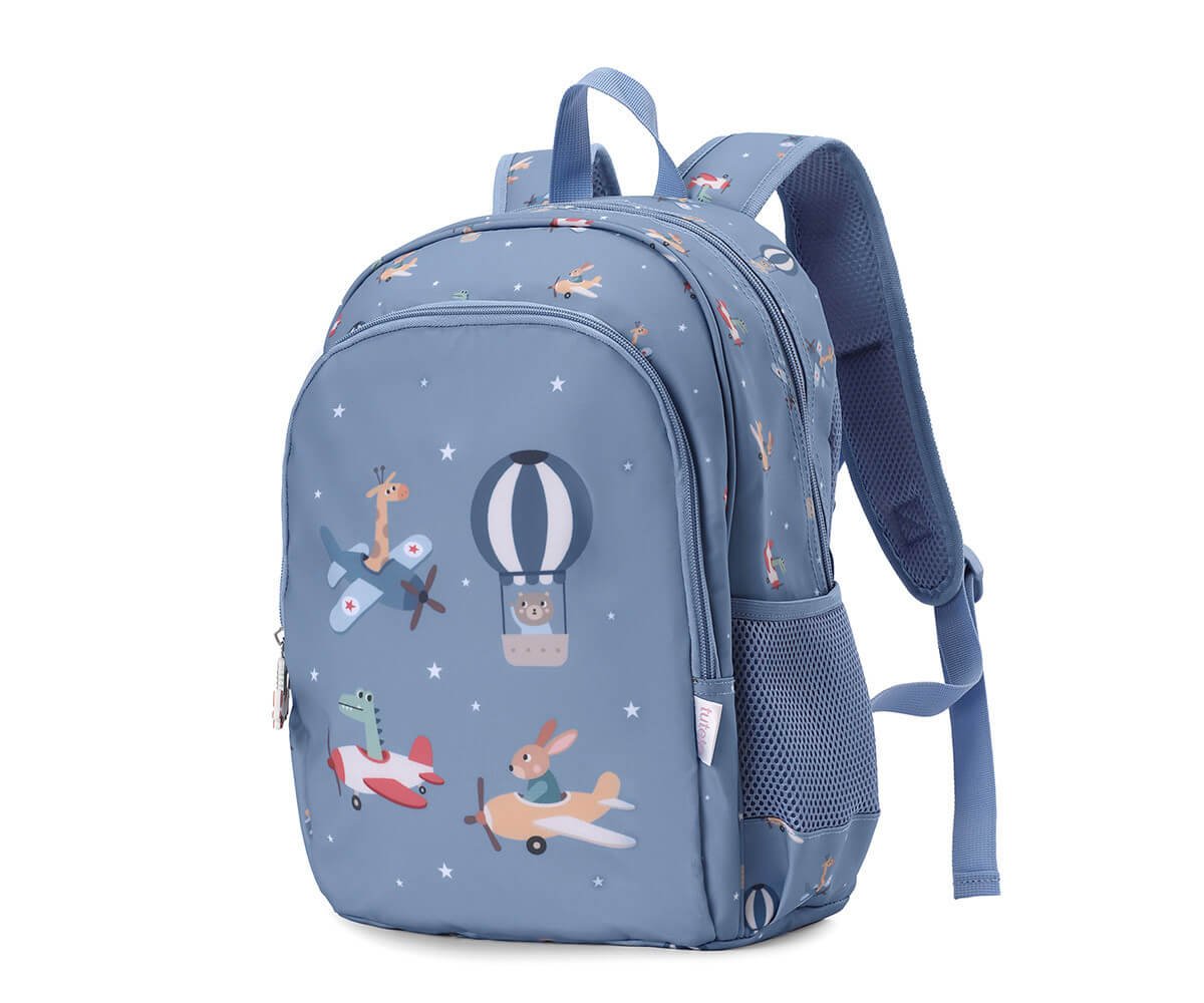 Mochila Mediana Planes y Llavero