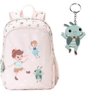 Mochila Mediana The Wooden Boy y Llavero