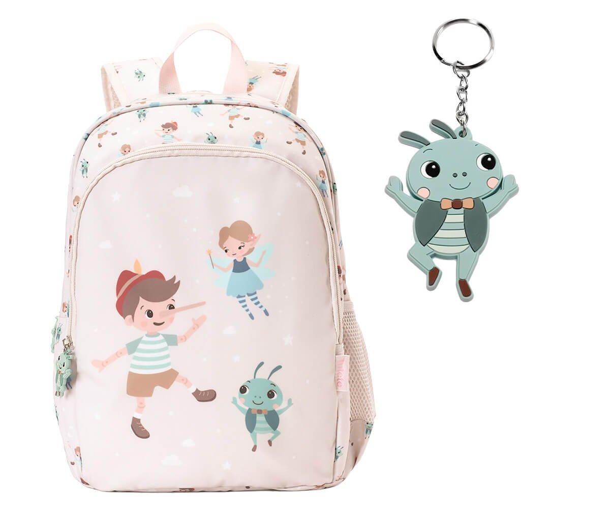 Mochila Mediana The Wooden Boy y Llavero