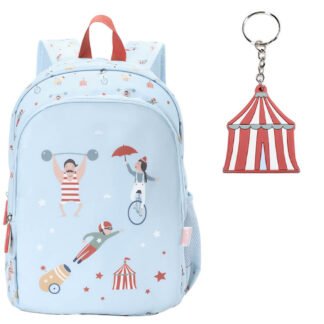 Mochila Mediana Circus Show y Llavero