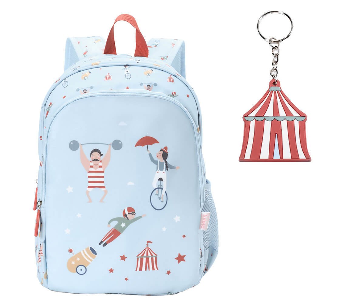 Mochila Mediana Circus Show y Llavero
