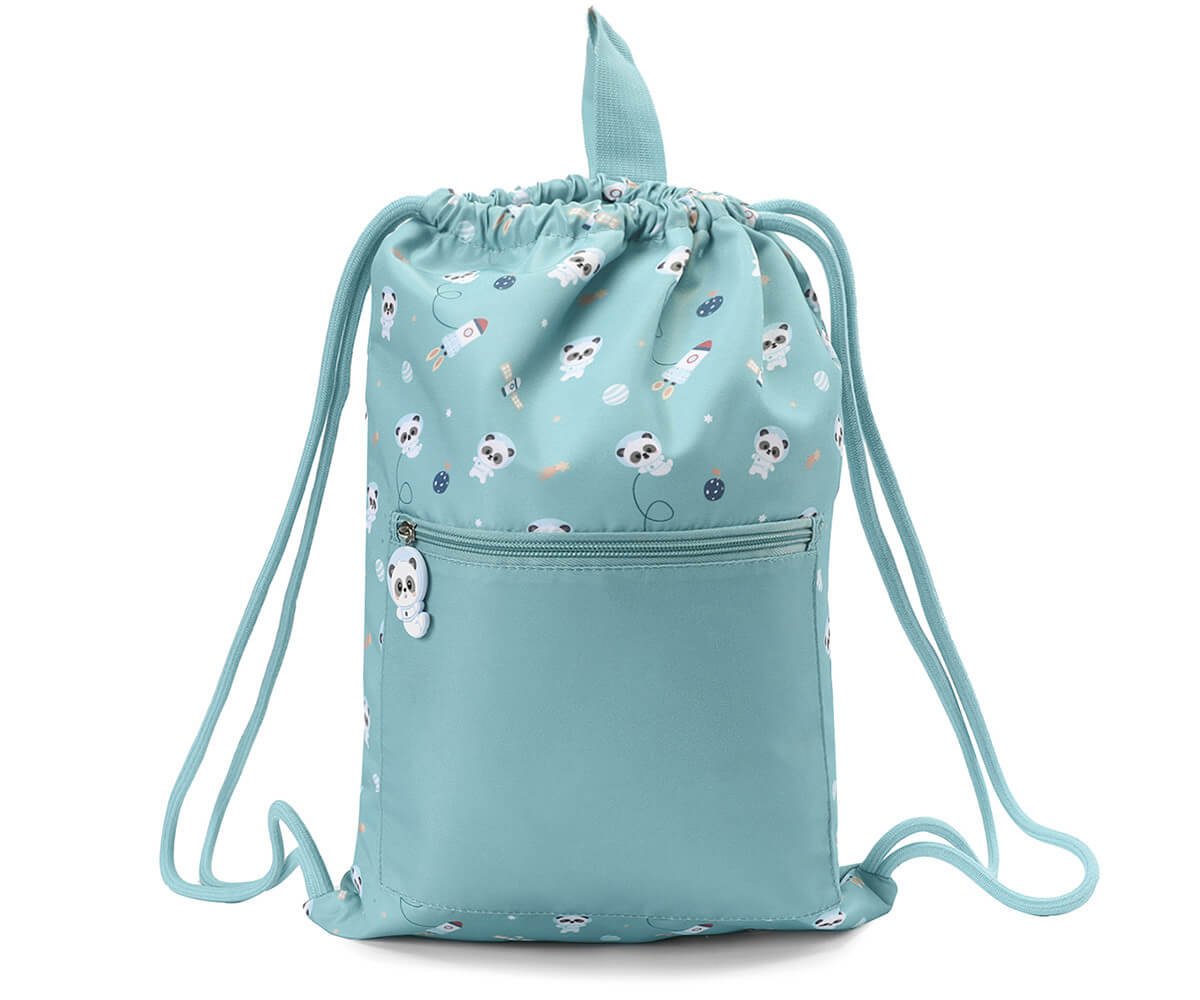 Mochila Saco Impermeable Pandas in Space