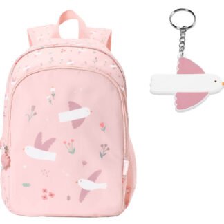 Mochila Mediana Blossom Birds y Llavero