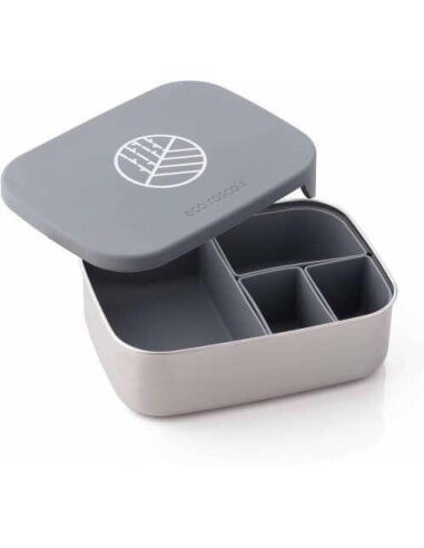 Lunchbox Grande 4 Organizadores Gris
