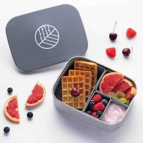 Lunchbox Grande 4 Organizadores Gris