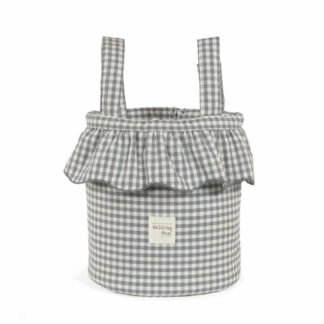 Bolso Bucket Praliné Vichy Matcha