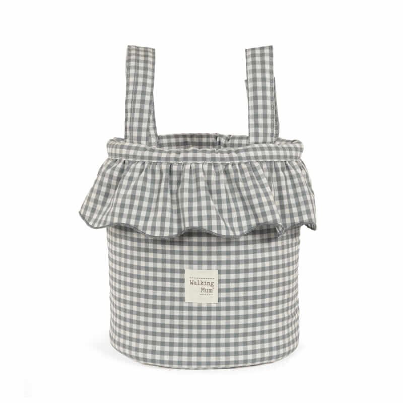Bolso Bucket Praliné Vichy Matcha
