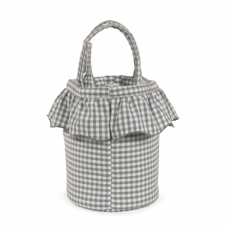 Bolso Bucket Praliné Vichy Matcha