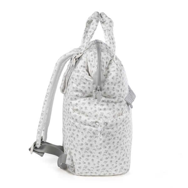 Mochila Little Bloom Flor Gris