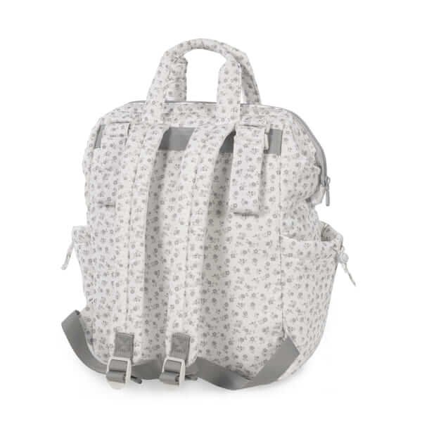 Mochila Little Bloom Flor Gris