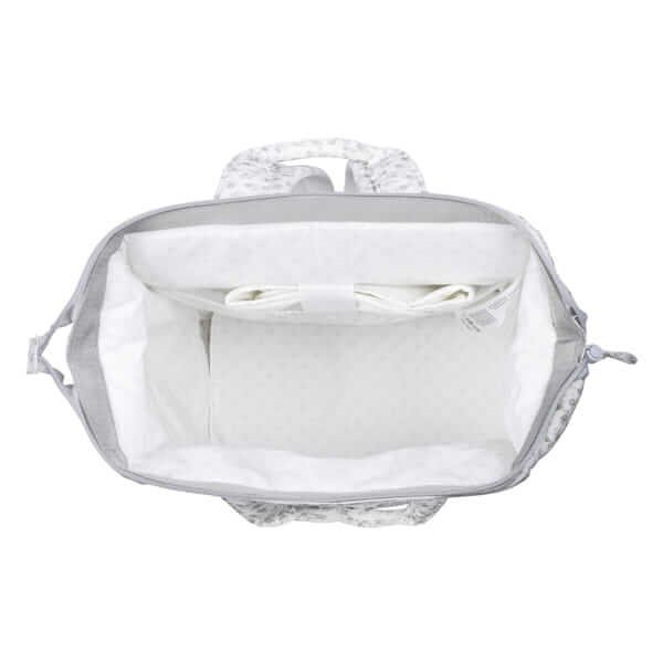 Mochila Little Bloom Flor Gris
