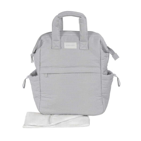 Mochila Little Bloom Vichy Gris