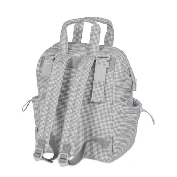 Mochila Little Bloom Vichy Gris