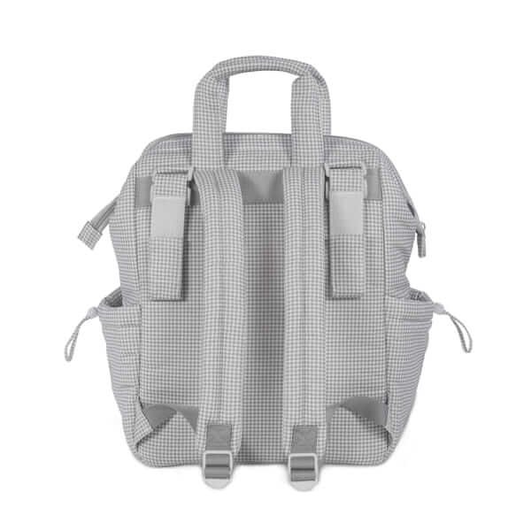 Mochila Little Bloom Vichy Gris
