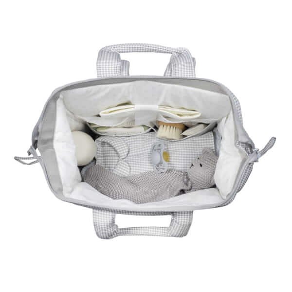Mochila Little Bloom Vichy Gris
