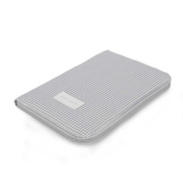 Portadocumentos Little Bloom Vichy Gris