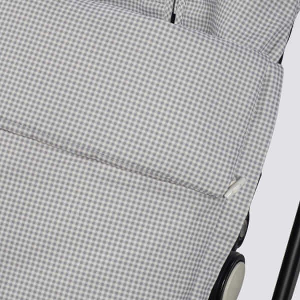 Saco Silla Entretiempo Little Bloom Vichy gris TOG 2.5