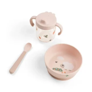 Vajilla Foodie Weaning Set Tiny Farm Powder