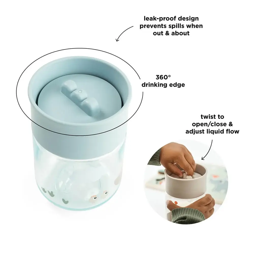 Taza Aprendizaje 360° Granja Tiny Azul