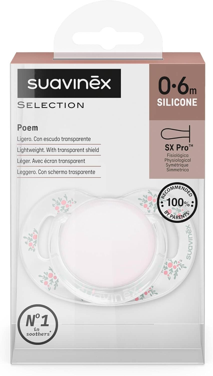 Chupete Poetry Rosa 0-6meses